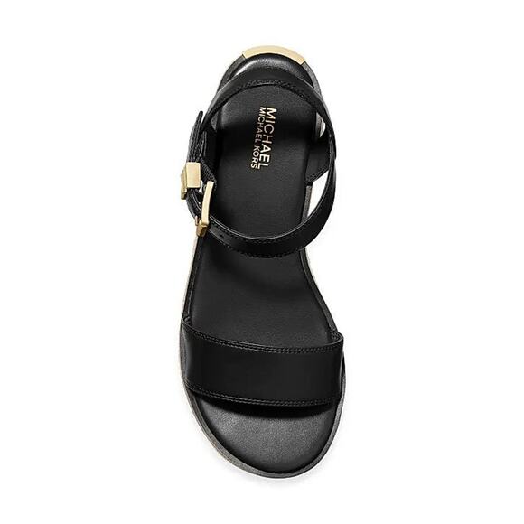 Michael Kors Richie Espadrille Wedge Sandals - 6M Black - Picture 5 of 5